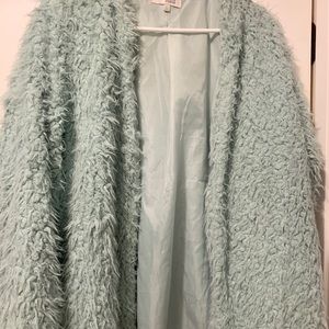 Greenish Fluffy Jacket